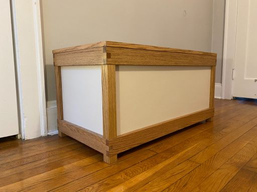 Custom oak bench