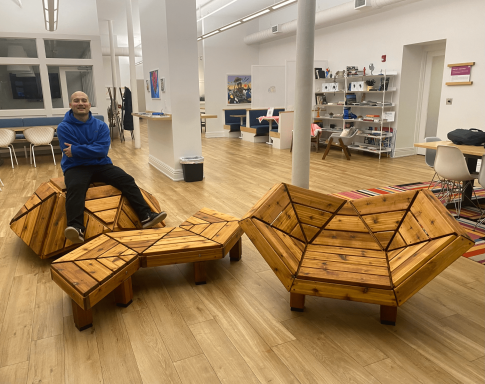 Custom cedar chairs